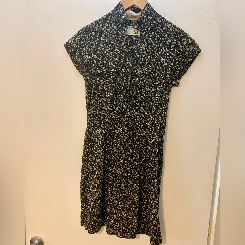 Rag & Bone floral button up dress. xs